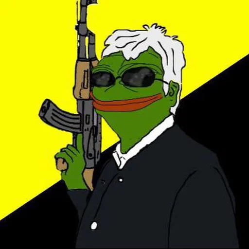 🔫 Стикер «Pepe Ancap» для Telegram