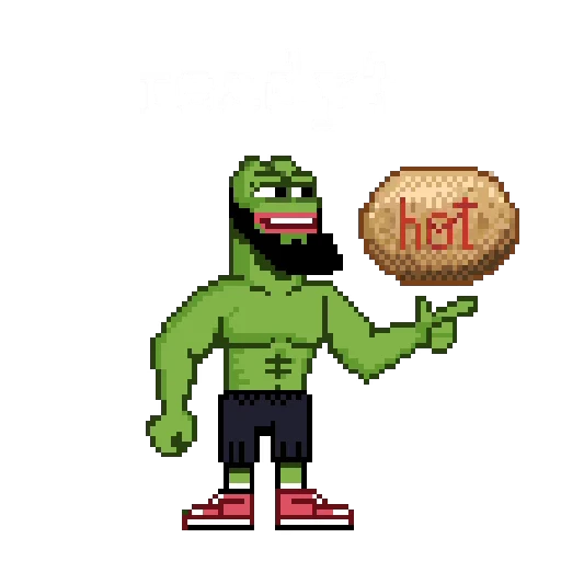 🥔 Стикер «? PEPE HIROON» для Telegram