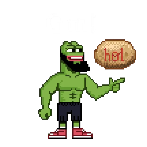 🥔 Стикер «? PEPE HIROON» для Telegram