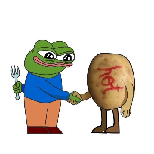 🥔 Стикер «? PEPE HIROON» для Telegram