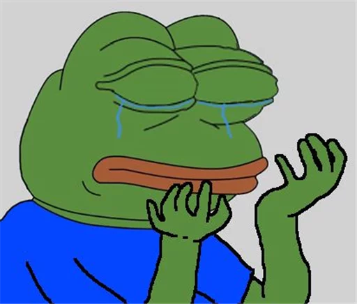 😭 Стикер «Pepe Crying?» для Telegram