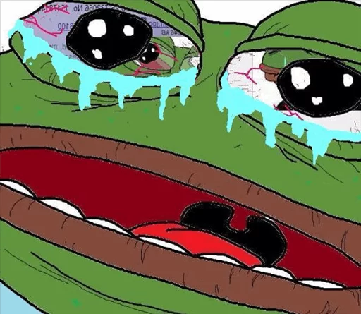 😭 Стикер «Pepe Crying?» для Telegram