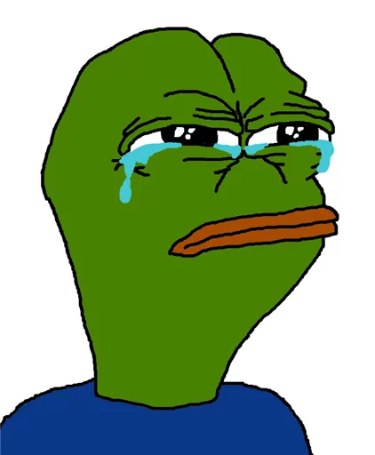 😭 Стикер «Pepe Crying?» для Telegram