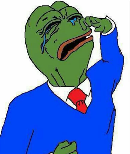 😭 Стикер «Pepe Crying?» для Telegram
