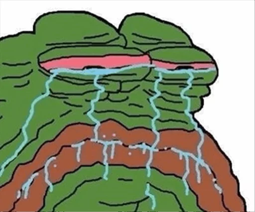 😭 Стикер «Pepe Crying?» для Telegram