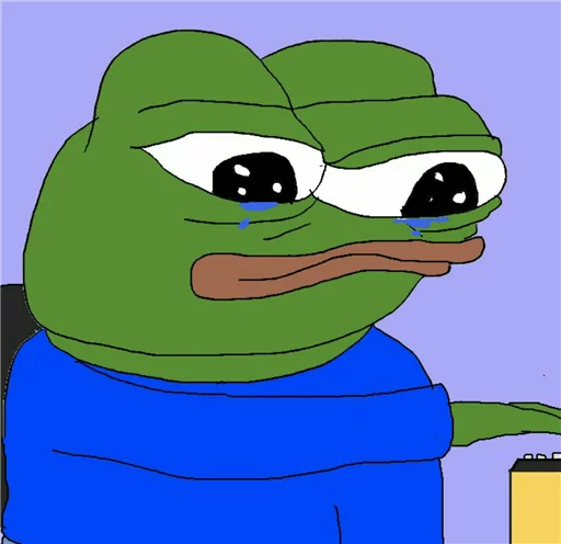 😭 Стикер «Pepe Crying?» для Telegram
