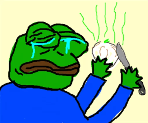 😭 Стикер «Pepe Crying?» для Telegram