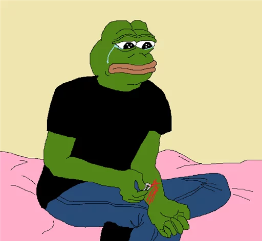 😭 Стикер «Pepe Crying?» для Telegram