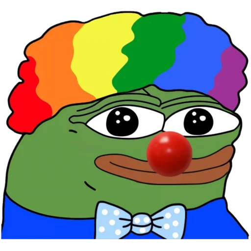 🤡 Стикер «pepe и peepo - для важных разговоров (почему рот в говне?)» для Telegram