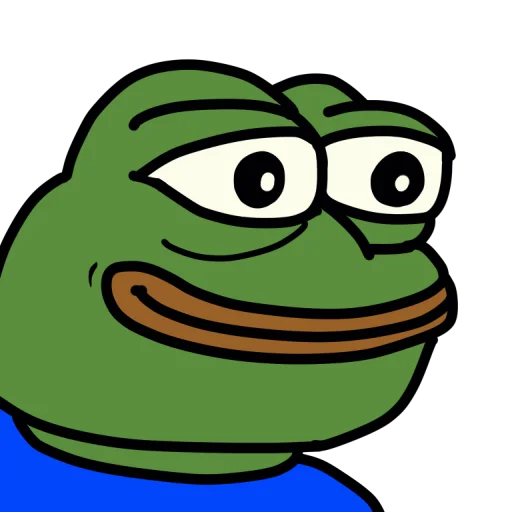 😊 Стикер «pepe и peepo - для важных разговоров (почему рот в говне?)» для Telegram