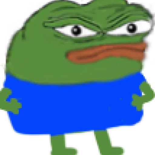 😣 Стикер «pepe и peepo - для важных разговоров (почему рот в говне?)» для Telegram