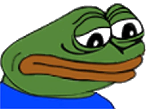 ☹️ Стикер «pepe и peepo - для важных разговоров (почему рот в говне?)» для Telegram