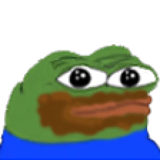 💩 Стикер «pepe и peepo - для важных разговоров (почему рот в говне?)» для Telegram