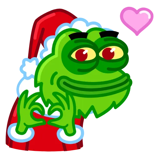 Стикерпак Pepe Grinch Emoji для Telegram