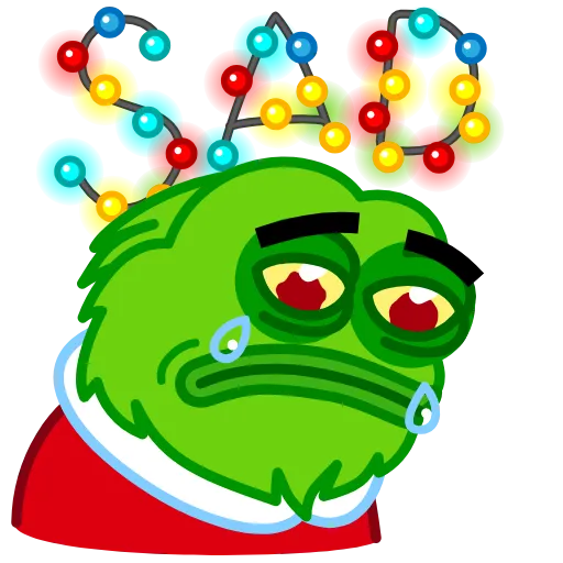 😢 Эмодзи «Pepe Grinch Emoji» для Telegram