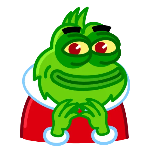 😈 Эмодзи «Pepe Grinch Emoji» для Telegram