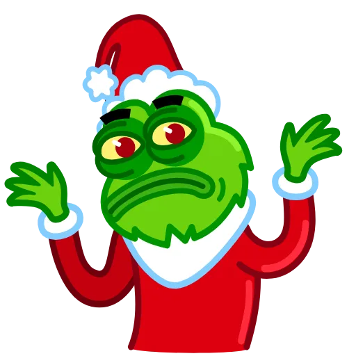 🤷‍♂️ Эмодзи «Pepe Grinch Emoji» для Telegram
