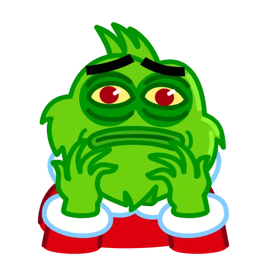 😱 Эмодзи «Pepe Grinch Emoji» для Telegram