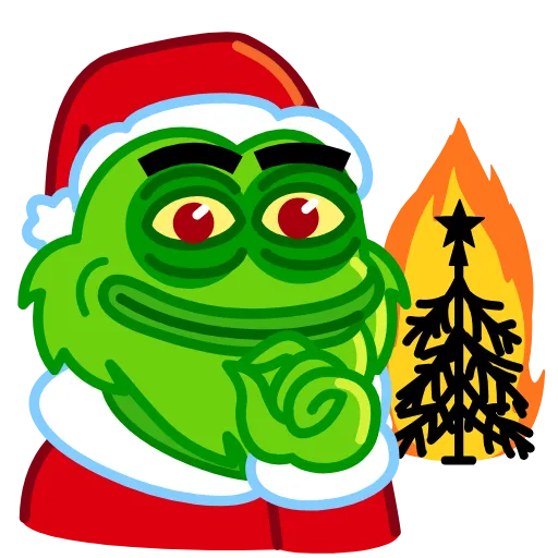😈 Эмодзи «Pepe Grinch Emoji» для Telegram