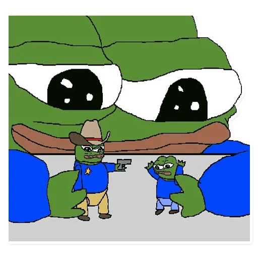👁‍🗨 Стикер «PEPE MEGA» для Telegram
