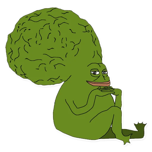 🧠 Стикер «PEPE MEGA» для Telegram