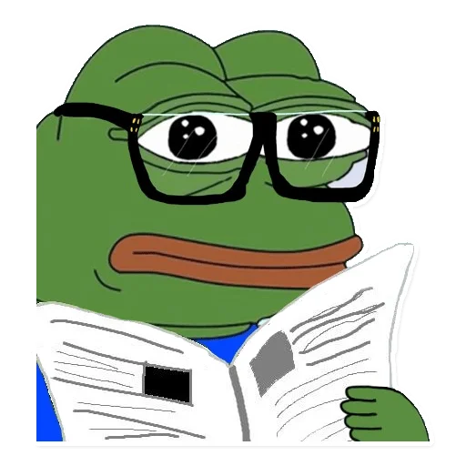 📰 Стикер «PEPE MEGA» для Telegram
