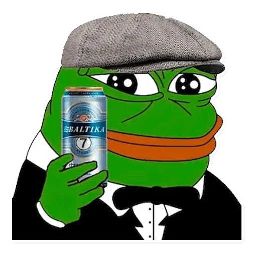 🍺 Стикер «PEPE MEGA» для Telegram