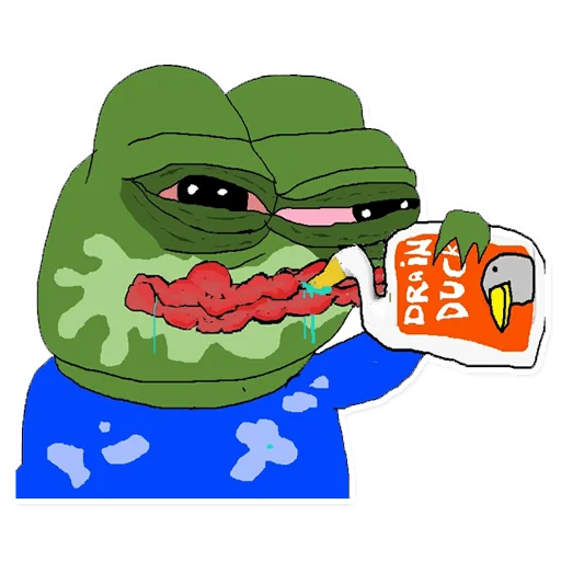 🫗 Стикер «PEPE MEGA» для Telegram