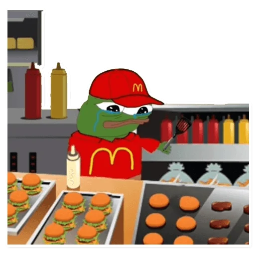 🍔 Стикер «PEPE MEGA» для Telegram