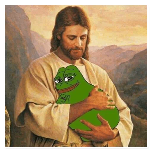 🧑‍🦰 Стикер «PEPE MEGA» для Telegram
