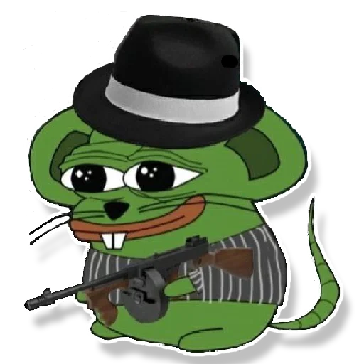 🔫 Стикер «Pepe Mouse» для Telegram