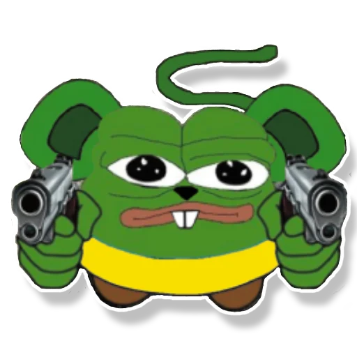🔫 Стикер «Pepe Mouse» для Telegram