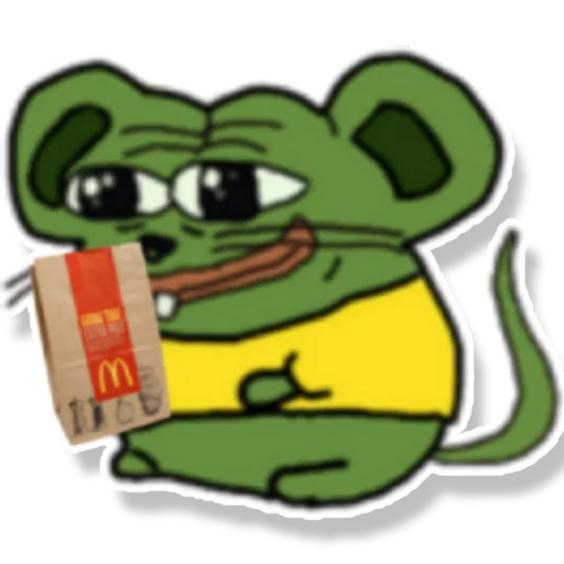 🙏 Стикер «Pepe Mouse» для Telegram