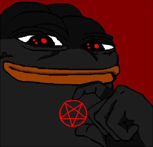 😈 Стикер «PEPE MUSTA» для Telegram