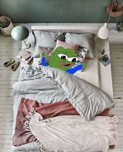 😄 Стикер «PEPE MUSTA» для Telegram