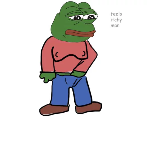 😞 Стикер «PEPE MUSTA» для Telegram