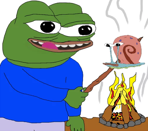 😋 Стикер «PEPE MUSTA» для Telegram