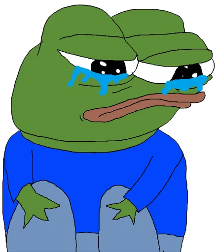 😭 Стикер «PEPE MUSTA» для Telegram