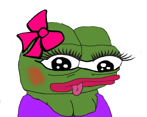 ☹️ Стикер «PEPE MUSTA» для Telegram