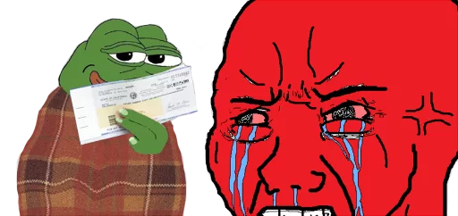 👣 Стикер «PEPE MUSTA» для Telegram