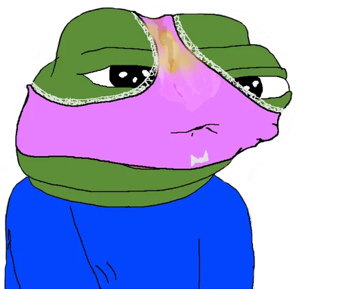 😋 Стикер «PEPE MUSTA» для Telegram