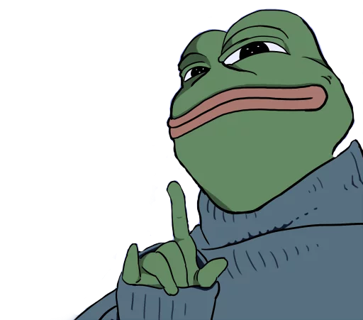 🤘 Стикер «PEPE MUSTA» для Telegram