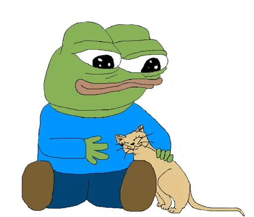 😺 Стикер «PEPE MUSTA» для Telegram