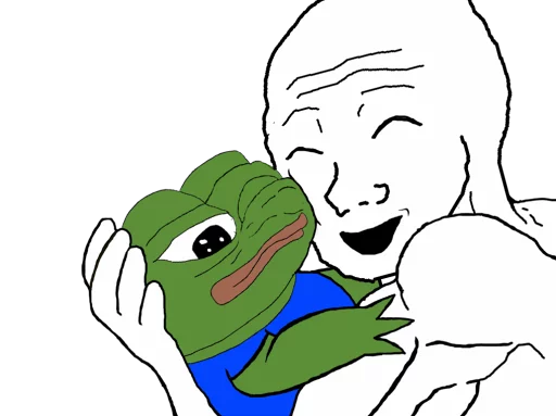 😁 Стикер «PEPE MUSTA» для Telegram