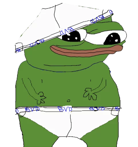 😛 Стикер «PEPE MUSTA» для Telegram