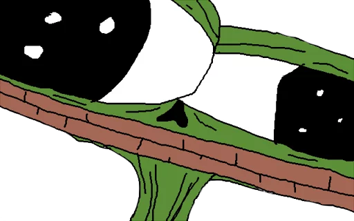 😑 Стикер «PEPE MUSTA» для Telegram