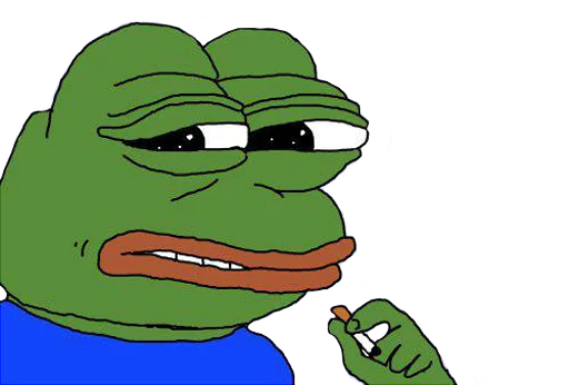 😕 Стикер «PEPE MUSTA» для Telegram