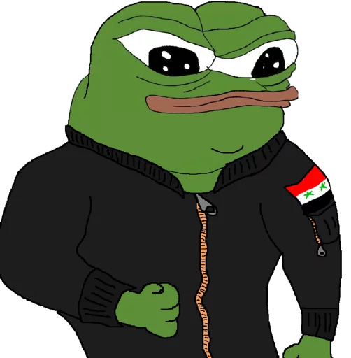 🇸🇾 Стикер «PEPE MUSTA» для Telegram