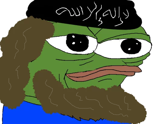 😏 Стикер «PEPE MUSTA» для Telegram