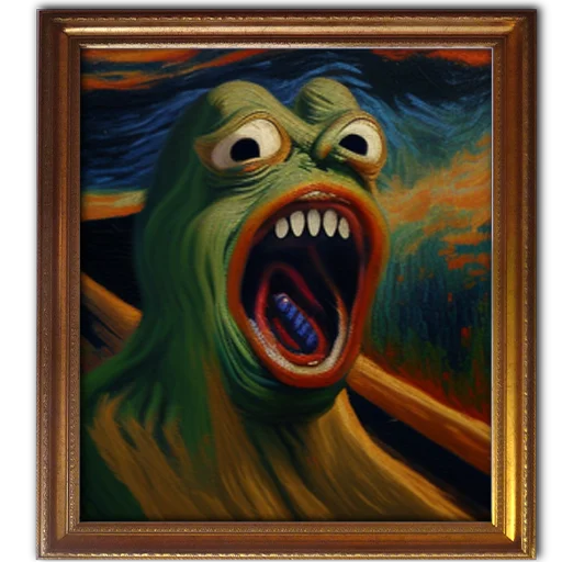 😱 Стикер «Neural Pepe — (updating)» для Telegram